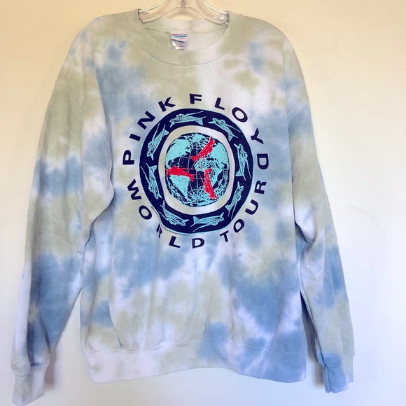 Pink Floyd World Tour Tie Dye Sweatshirt - Picture 2 of 5